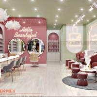 Thiết kế tiệm nail Starlight Nails Hiện Đại tại Vinhome Ocean Park 